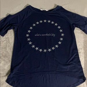 Navy blue mid shirt